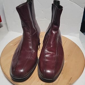 Ankle Boots Botany 500  Leather Side Zipper Size 10.5 W